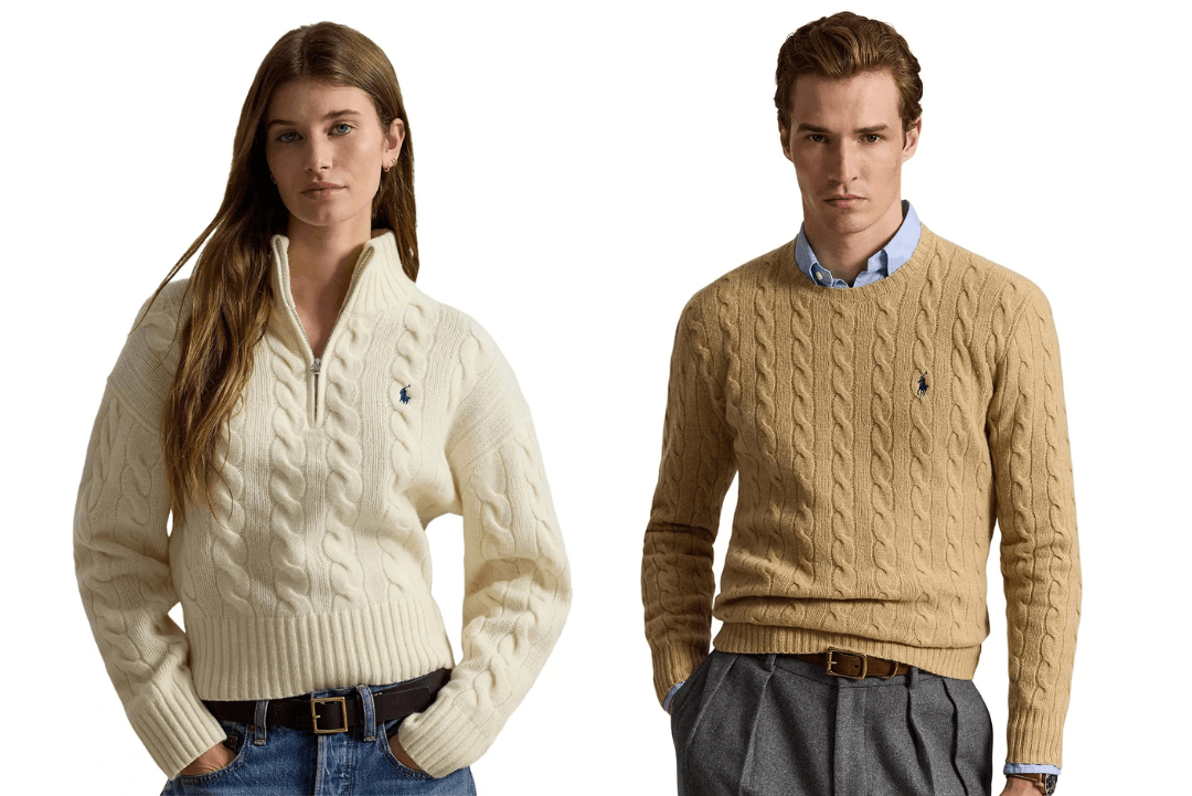 Polo Ralph Lauren_麻花針織棉質毛衣_Shipgo國際代運