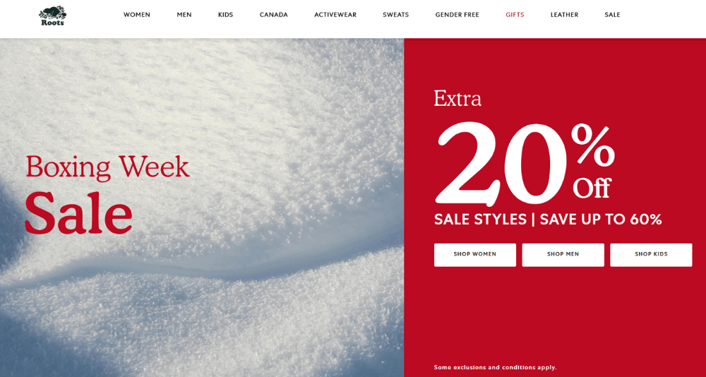 Roots Boxing Day SALE_Shipgo加拿大代運