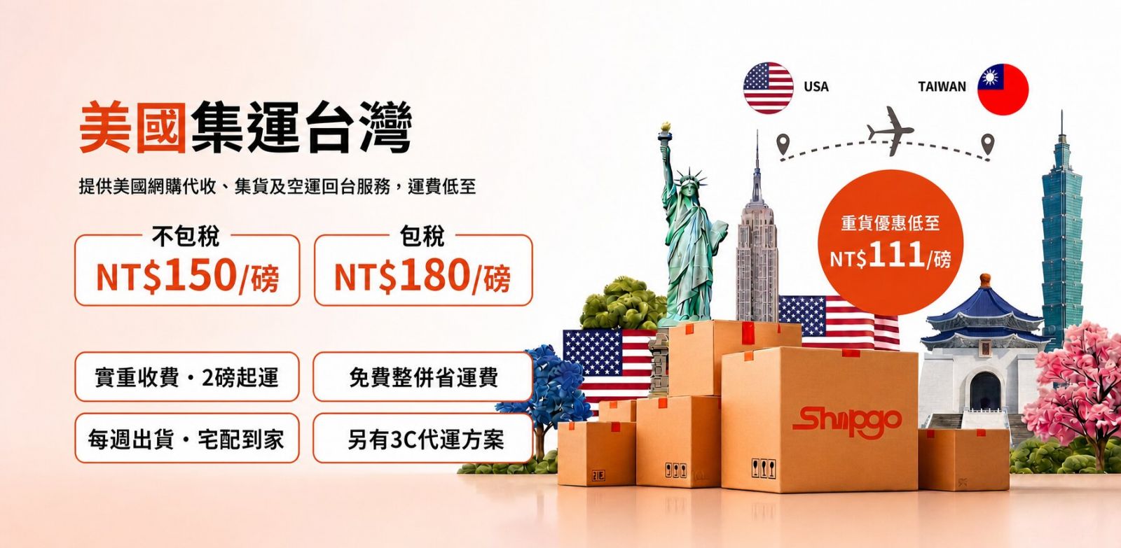Shipgo 美國代運 美國直寄台灣