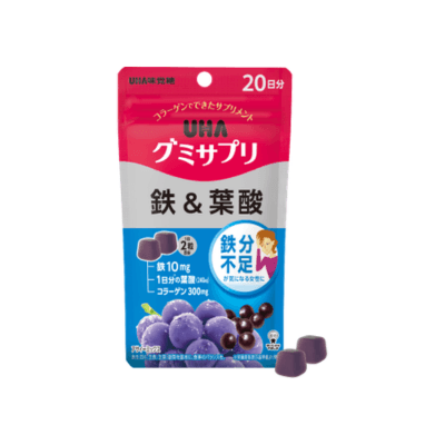 UHA 味覺糖鐵+葉酸_Shipgo日本代運